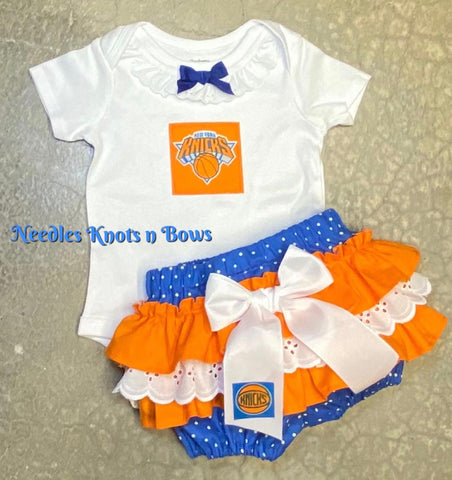 Girls New York Knicks Game Day Basketball Outfit