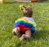 Rainbow Tutu Bloomers, Diaper Cover, Baby Tutu