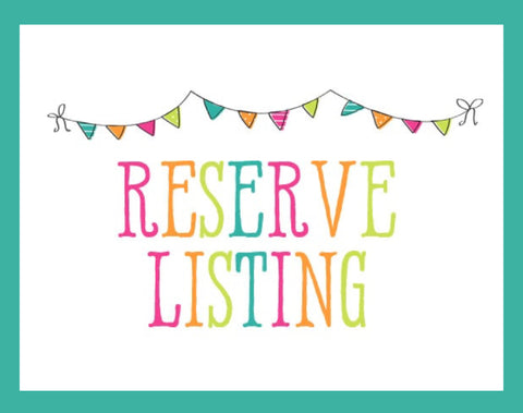 Reserved Listing for Julie Nappo