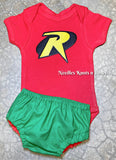 Batman & Robin Superhero Twin Outfits Boys