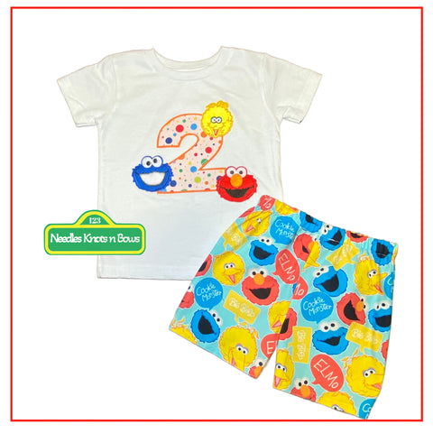 Sesame Street 2nd Birthday Outfit for Boys