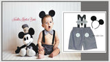 Boys Steamboat Willie Cake Smash Outfit for boys 1st birthday