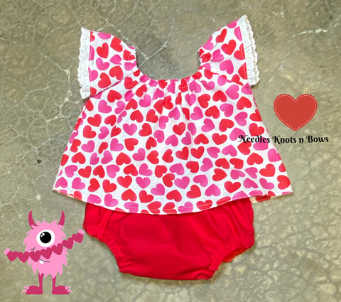 Valentine's Day Dress & Bloomer Set Baby Girls & Toddlers