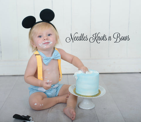 mickey mouse smash cake outfit