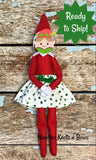 Elf on the Shelf St, Patrick’s Day Clover / Shamrock skirt