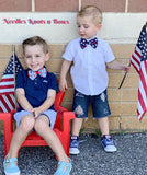 4th of July bow tie for dogs, babies, toddlers, boys and men