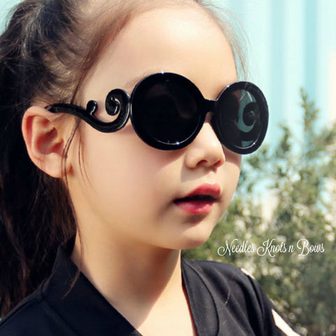 Girls Black Fashion Sunglasses, Toddlers, Kids