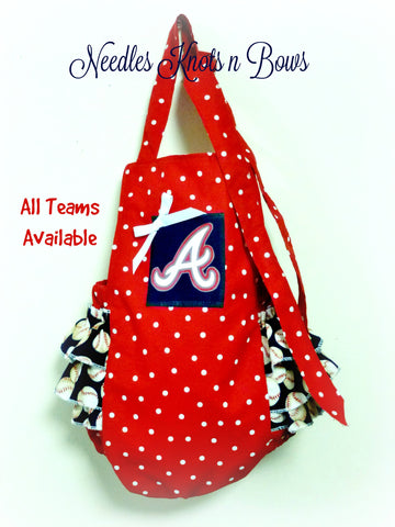 Girls Atlanta Braves Game Day Outfit, Baby Toddler Romper