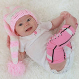 Pink Football Leg Warmers for Baby Girls and Toddlers