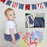 Boys red, white and blue Patriotic outfit.