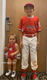 Girls Baseball Romper, Baseball Outfit