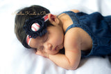 Girls Baseball Headband, Baby Headband, Newborns, Infants Headbands