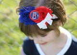 Boston Redsox Shabby Chic game day Baseball headband available in all sizes. 