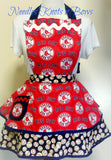 Women's flirty style Boston Red Sox baseball apron