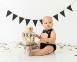Boys Smash Cake Outfit in black