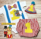 Boys Dumbo Cake Smash Outfit, Baby Boys 1st Birthday Outfit