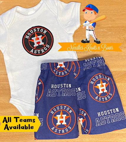 Boys Houston Astro's Game Day Baseball Outfit