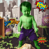 Boys Purple Hulk Smash Shorts, Baby, Toddler Shorts