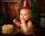 Boys Lumberjack Cake Smash and Birthday Outfit, 1st Birthday Outfit