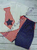 Boys 4th of July Outfit,  Baby Boys Patriotic Outfit, Stars n Stripes, Memorial Day Outfit