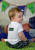 Boys Seattle Seahawks Outfit, Baby Boys Football Outfit, Game Day