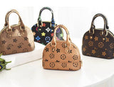 Girls Mini Fashion Logo Shell Handbag, Crossbody Dome Purse