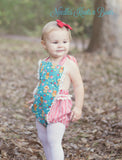 Girls Christmas Romper, Baby Girls Christmas Outfit, Gingerbread