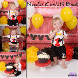 Boys 1st Birthday Outfit.  Mickey Mouse themed Birthday