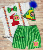 Boys 1st Birthday Outfit, Cocomelon Birthday Outfit