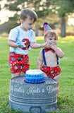 Boys Paw Patrol Cake Smash Outfit - 1st Birthday Outfit