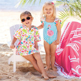 Girls - Toddlers - Kids - Childrens -  Flamingo Swimsuit