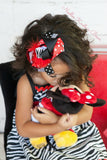 Girls Minnie Mouse Hair Bow Clip, 5.5 Minnie Mouse Layered Bow, Boutique Hair Bow