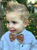 Gingerbread man Christmas bow tie and matching suspenders