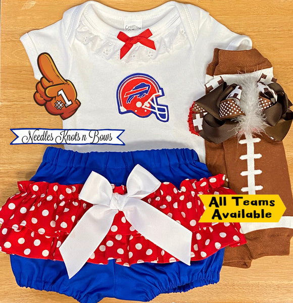 Girls Buffalo Bills Game Day Football Outfit,, Baby Toddler