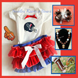 Girls Houston Texans Football Outfit. Baby Gitls and toddlers NFL outfit