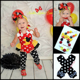 Girls Minnie Mouse Romper, Girls Minnie Mouse First Birthday Outfit, Minnie Mouse Birthday