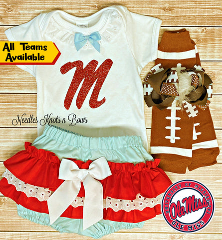 Girls Ole Miss Rebels Baby toddler outfit