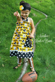 Girls Game Day Football Dress, You Choose TEAM, All Teams Available, Newborns - sz 10