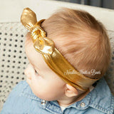 Baby, toddler goldTop Knot Headband