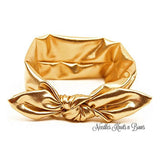 Metallic Gold Bunny Headband for babies and toddlers.