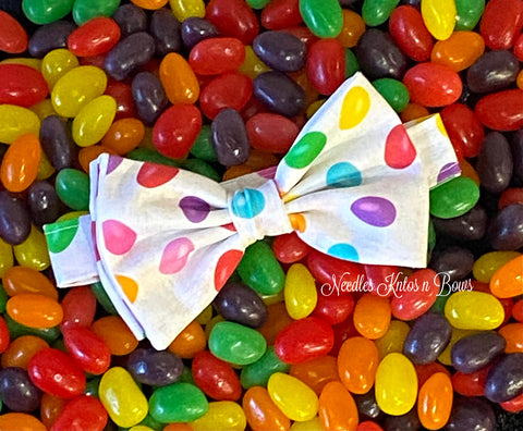 Jellybean Easter Bow Tie available in all sizes. 