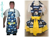 His and her Los Angeles Chargers apron set