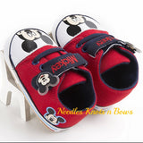 Mickey Mouse Canvas Pre Walker Crib Shoes