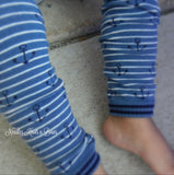 Baby Toddler anchor print leg warmers. 
