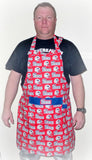 Men’s or Women’s New England Patriots game day apron with pockets. Gifts for him