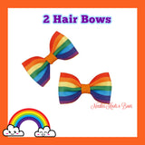 Rainbow ponytail holders for toddlers. 