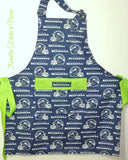 Men’s style Seattle Seahawks game day Football apron.