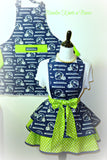 His and her Seattle Seahawks apron set.