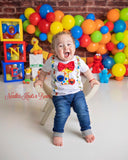 Boys 1st or 2nd Birthday Outfit in Sesame Street Theme