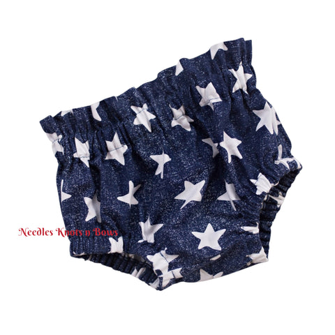 Baby Girls 4th of July High Waist Patriotic Bloomers
